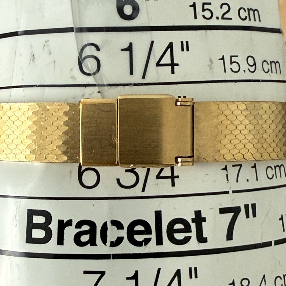 Lassale Rare Diamond Vintage Ladies Watch Gold Plated Bracelet Case Black Dial - Picture 14 of 16